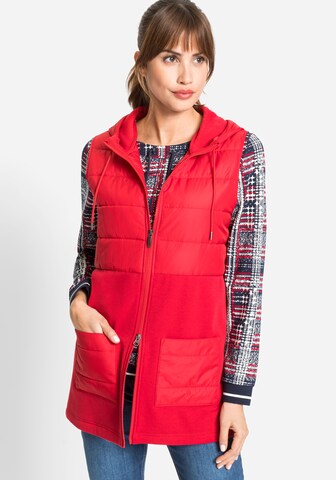 Olsen Vest 'Henny' in Red: front