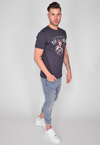 TOP GUN Shirt 'TG20213028' in Blauw