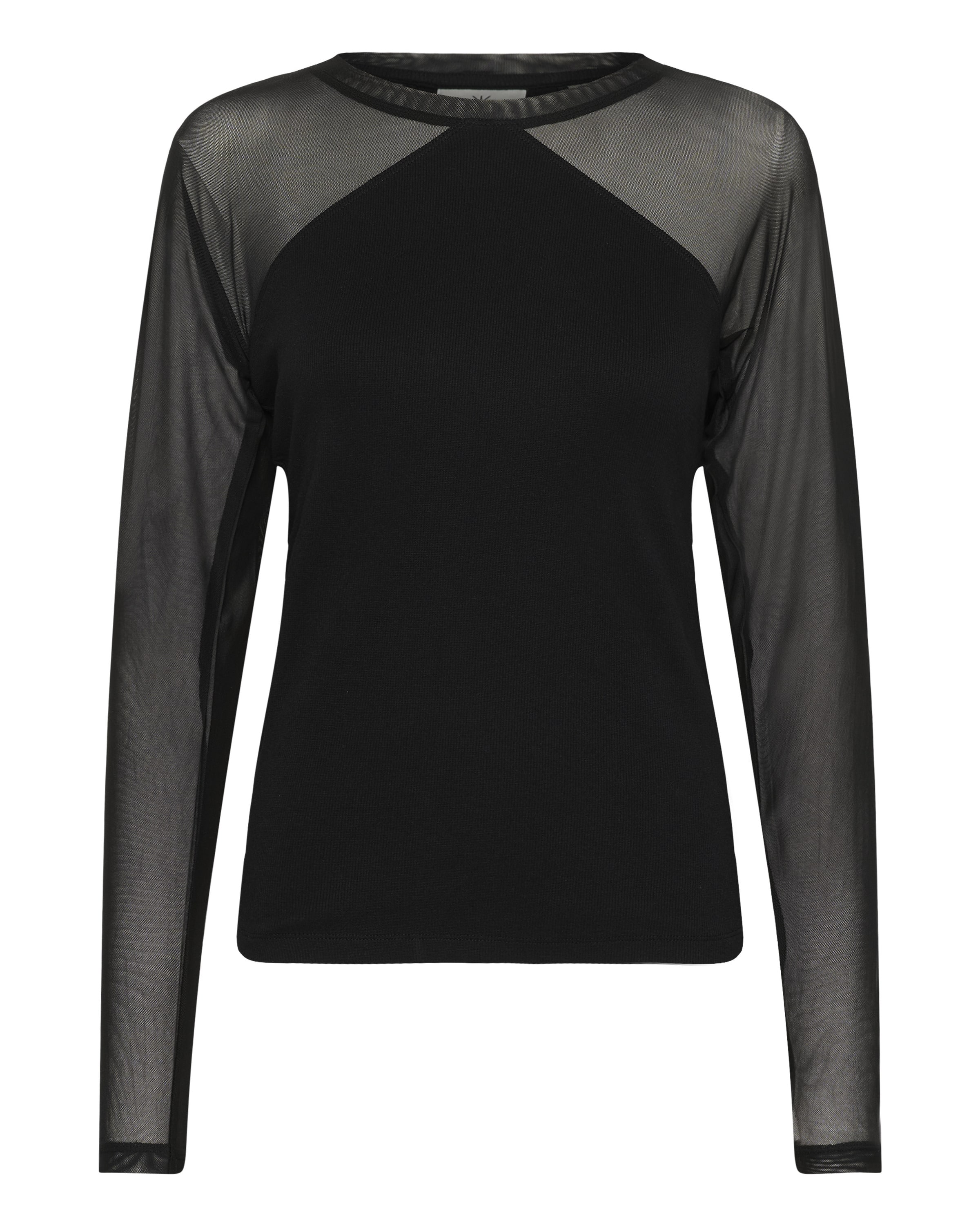 KAREN BY SIMONSEN Shirt 'KBDafne Mandarina' in Schwarz: Vorderseite