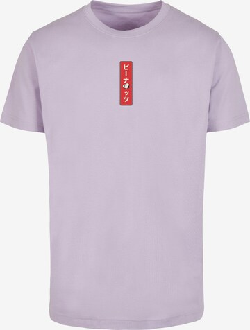 Merchcode Shirt 'Peanuts - House of Snoopy' in Purple: front