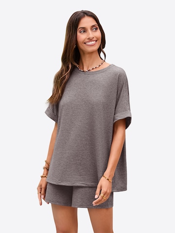 Imily Bela Костюм с панталон в сиво: отпред