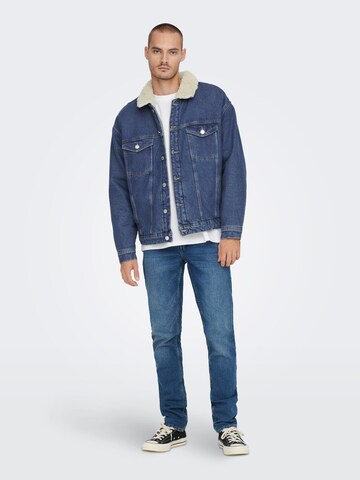 Veste mi-saison 'Rick' Only & Sons en bleu