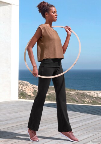 LASCANA ACTIVE Performance Shirt in Beige