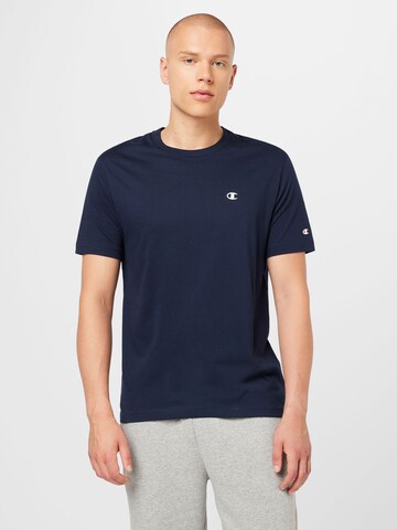 T-Shirt Champion Authentic Athletic Apparel en bleu : devant