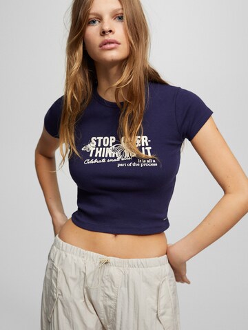 Pull&Bear T-Shirt in Blau: Vorderseite
