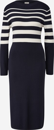 s.Oliver BLACK LABEL Strickkleid in navy / weiß, Produktansicht