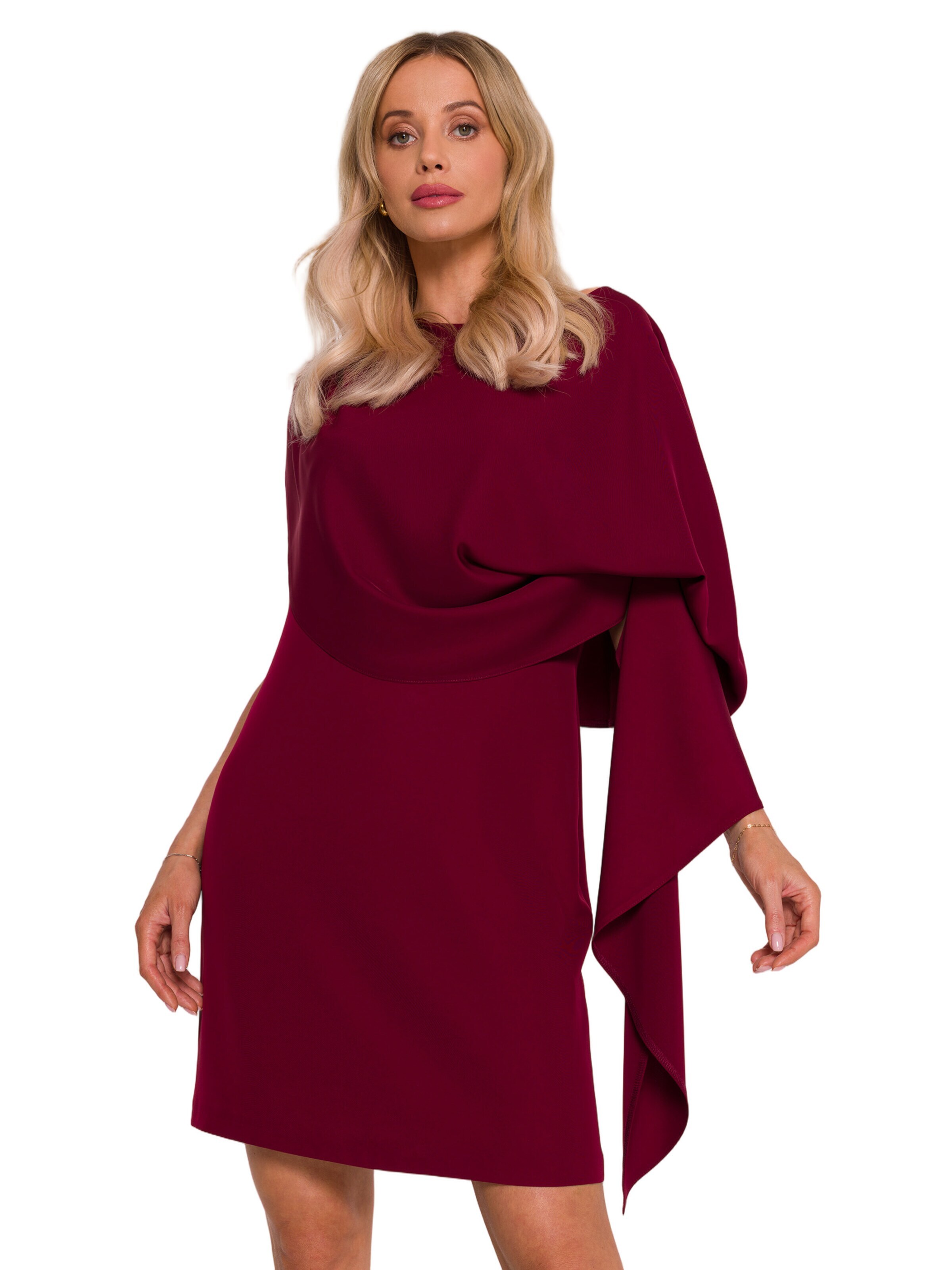 Rochie 'Sukienka z peleryną' de la Stylove pe roșu
