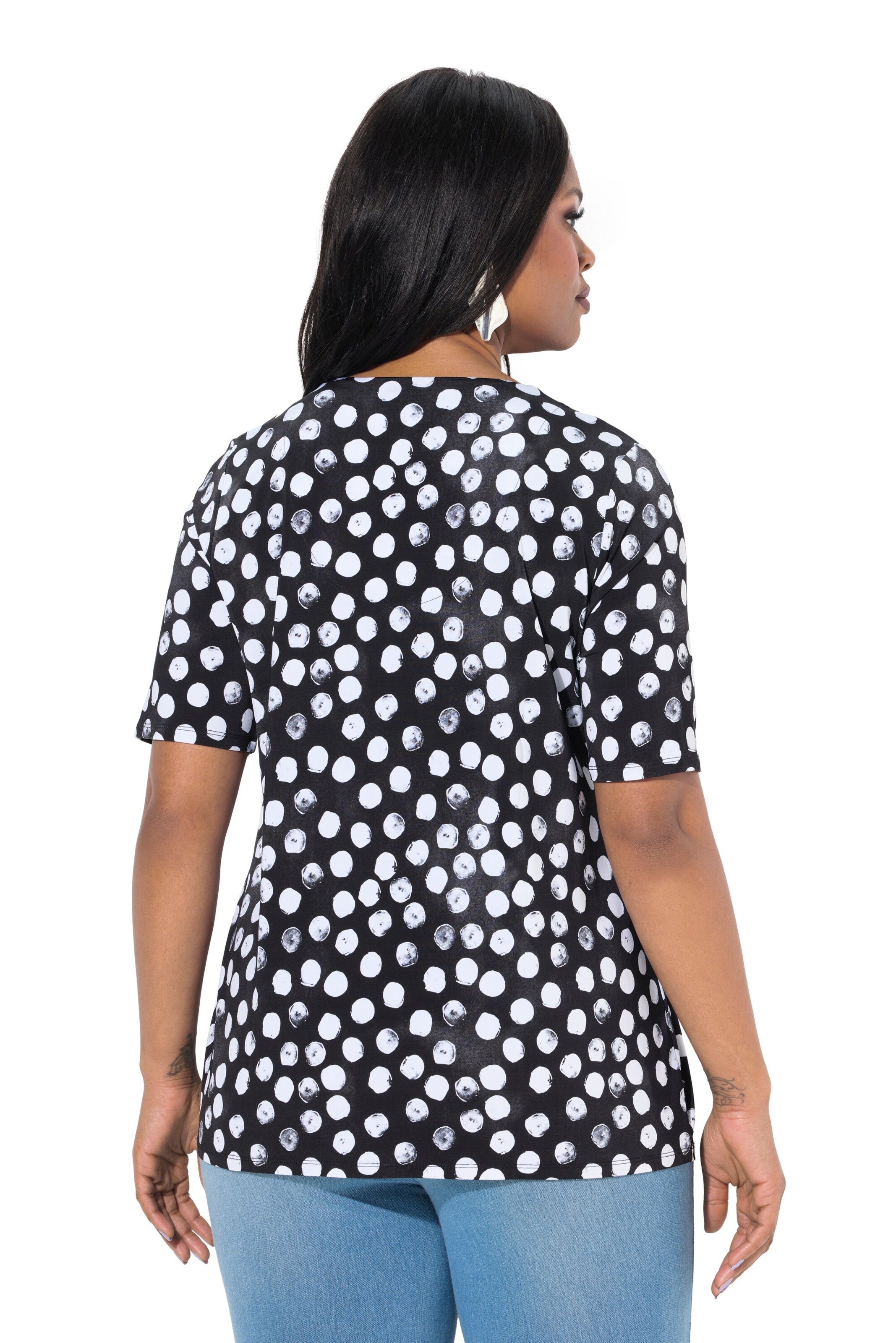 T-shirt Ulla Popken en noir