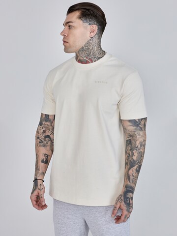 Maglietta di SikSilk in beige: frontale