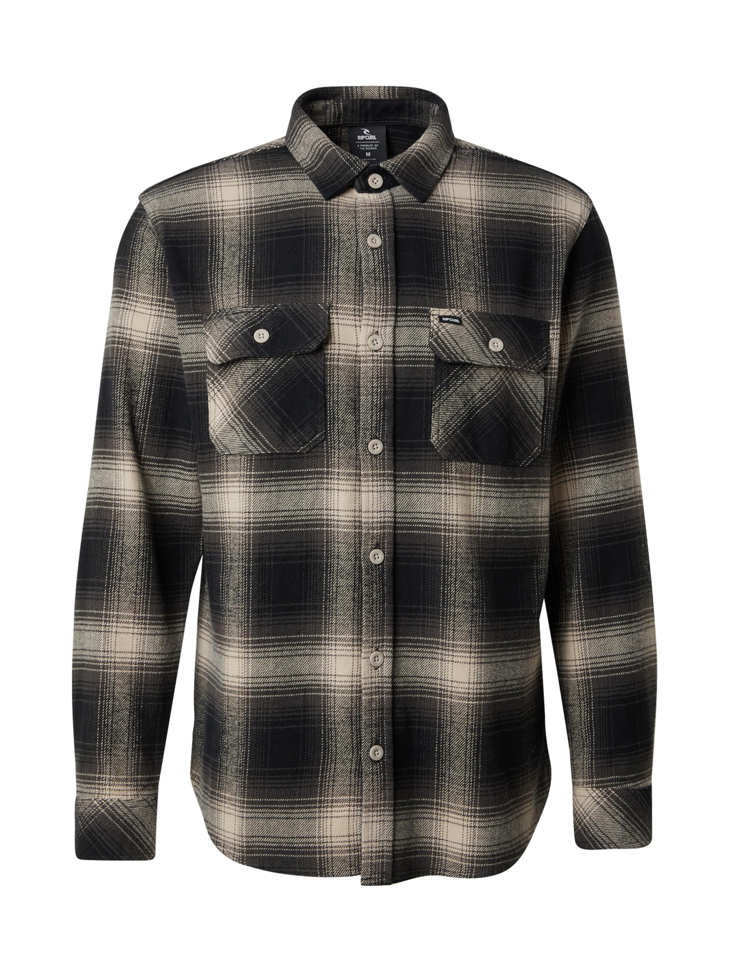 RIP CURLRegular Fit Radna košulja 'COUNT' - siva boja: prednji dio