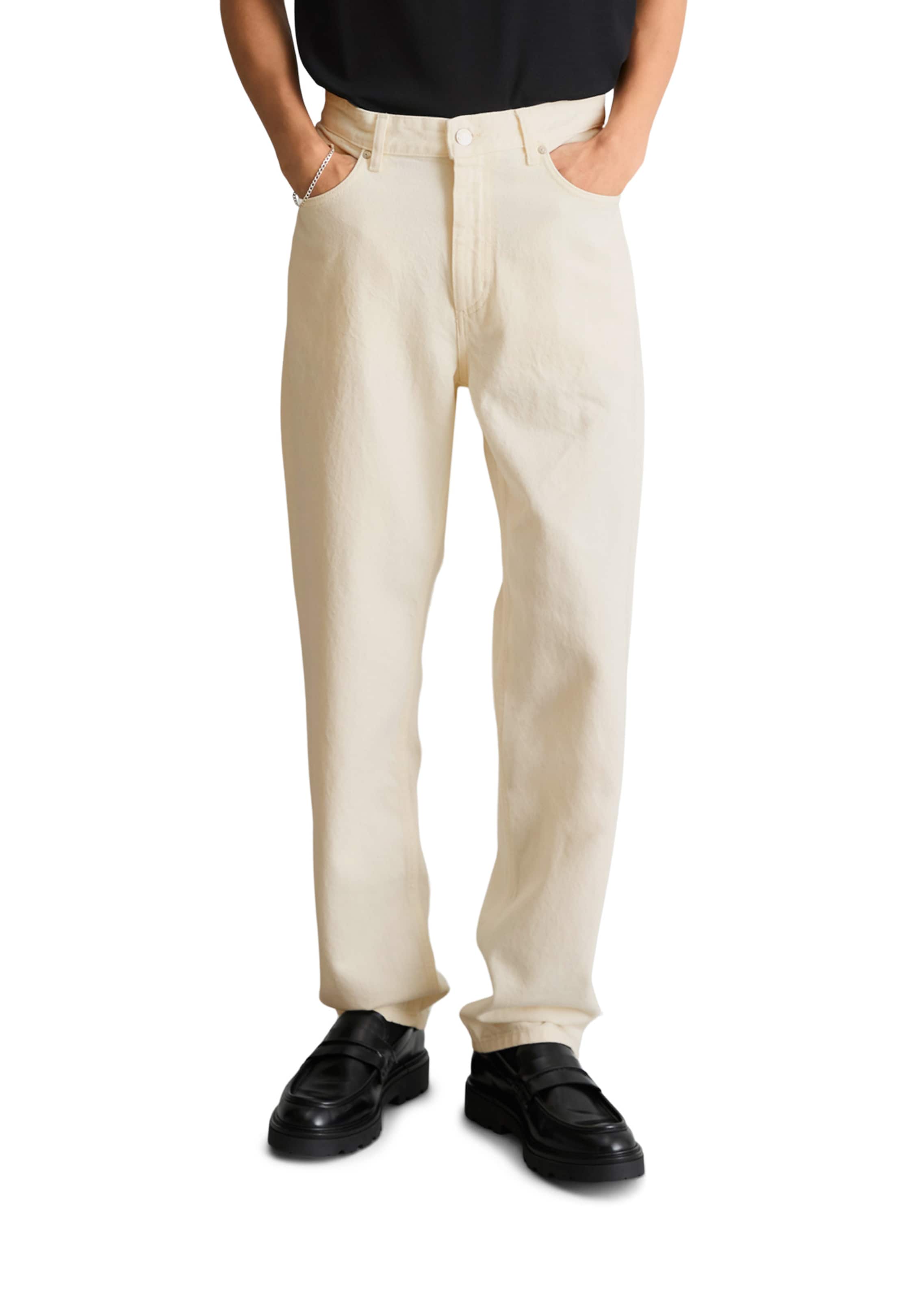 Effilé Jean Marc O'Polo DENIM en blanc : devant