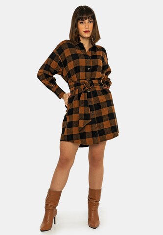 Jimmy Sanders Shirt dress in Beige