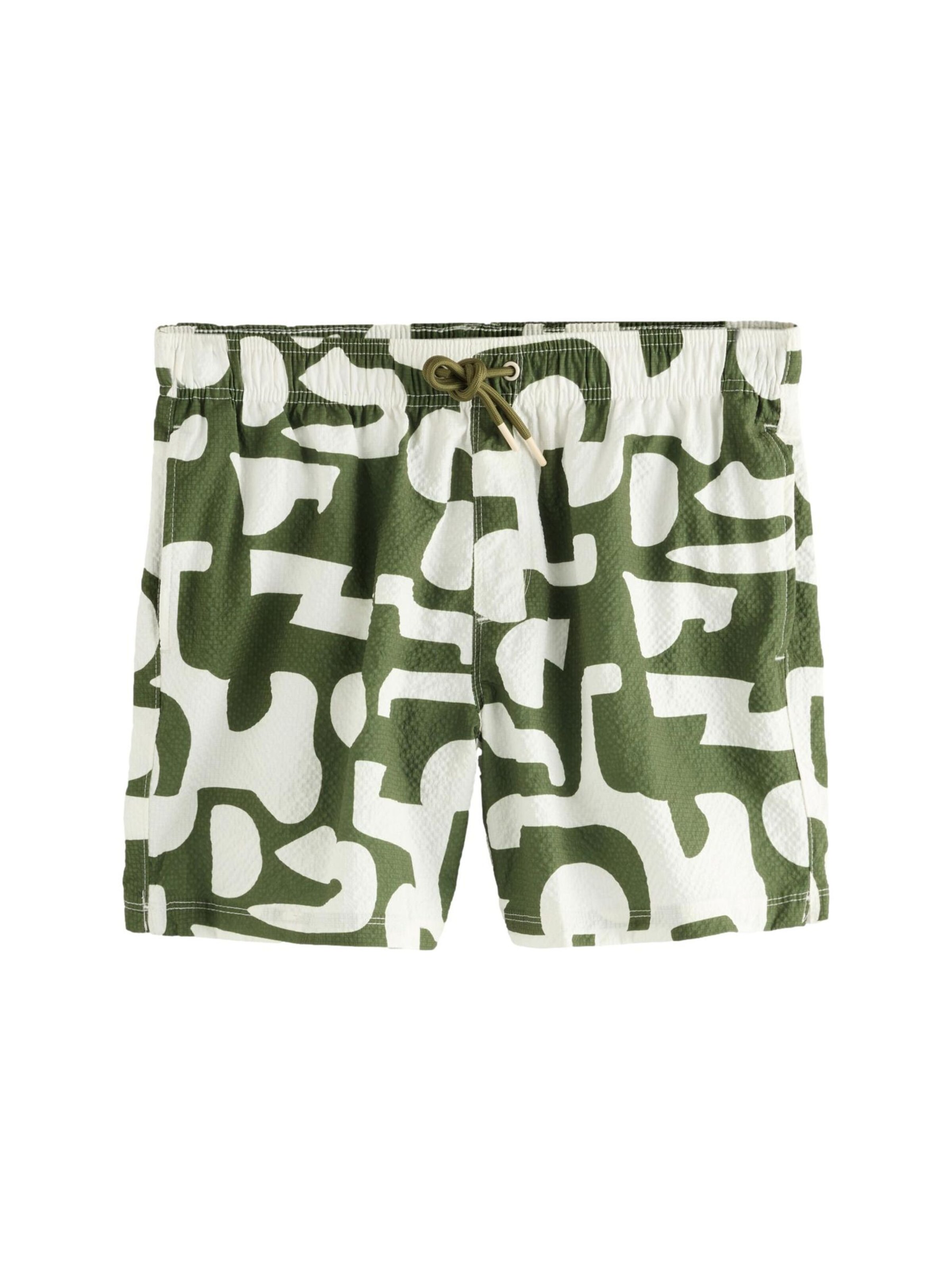 Pantaloncini da bagno Next di colore verde / bianco, Visualizzazione prodotti