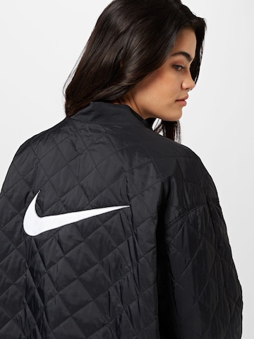 Nike Sportswear Спортна жилетка с качулка в черно