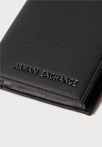 ARMANI EXCHANGE Tegnebog i sort: forside