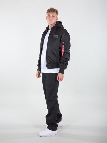 ALPHA INDUSTRIES Between-Season Jacket 'Ma-1 D-Tec' in Black