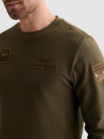 PME Legend Paita 'T-shirt with long sleeves and artwork' värissä vihreä