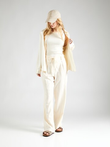 STUDIO SELECT Loose fit Pleat-front trousers 'Jenna' in White