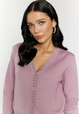 faina Knit Cardigan in Pink