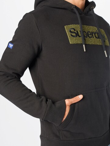 melns Superdry Sportisks džemperis