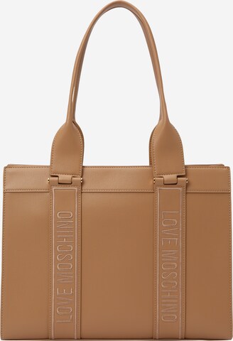 Love Moschino Håndveske 'BILLBOARD' i brun: forside