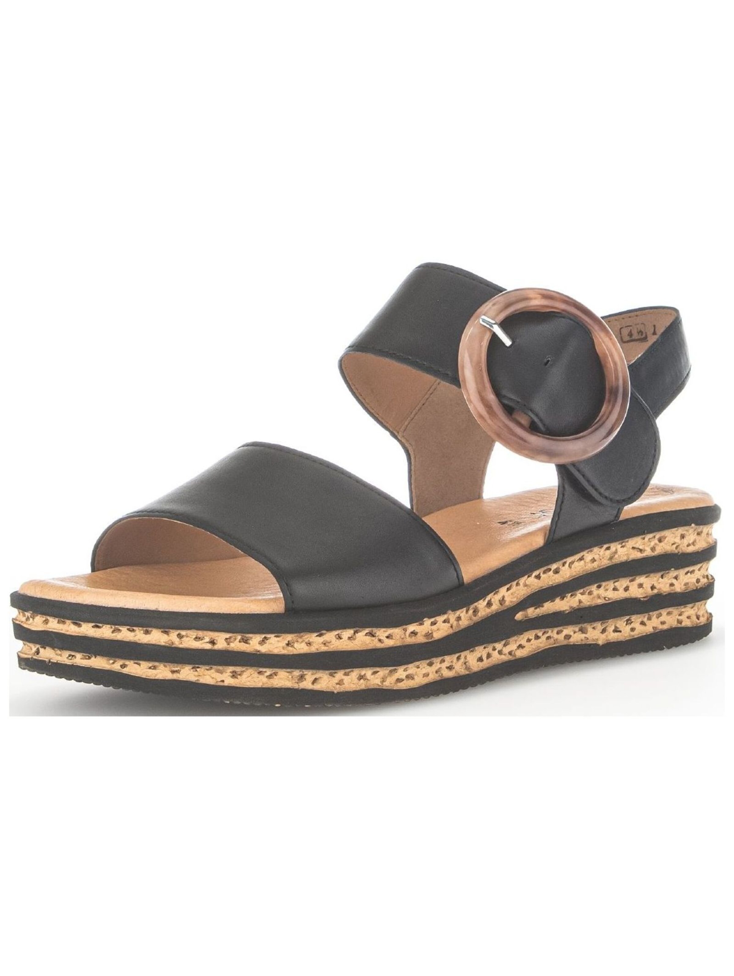 Sandalo di GABOR in nero: frontale