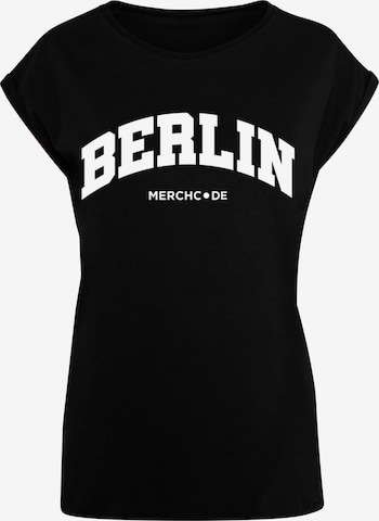 Merchcode T-Shirt 'Berlin' in Schwarz: predná strana