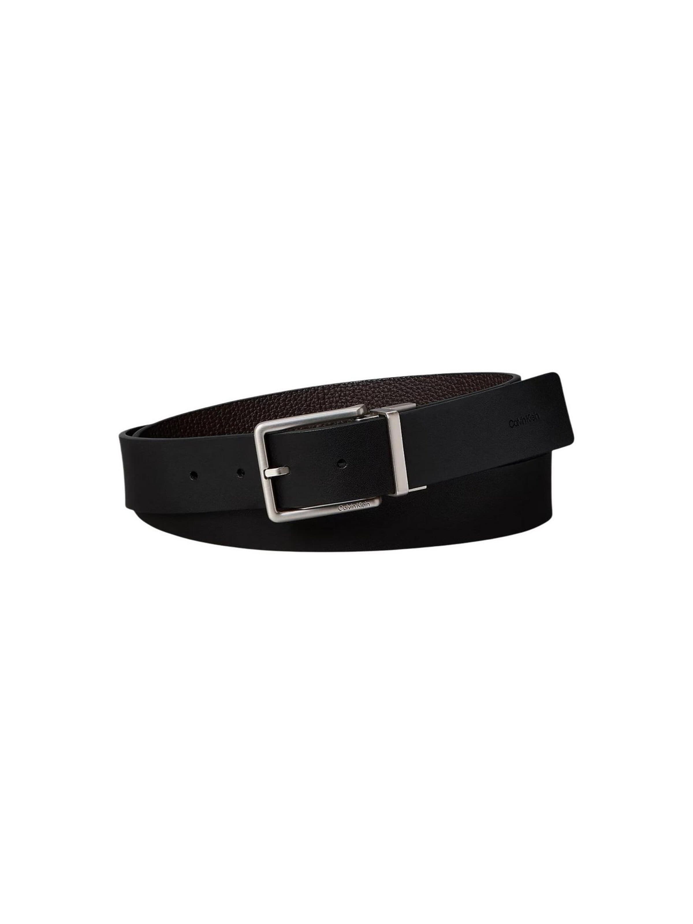 Cintura 'WARMTH BUCKLE SMOOTH 35MM ADJ/RE LV04D7064G' di Calvin Klein in nero