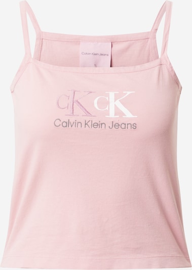 Calvin Klein Jeans Top '90s STRAIGHT NECK CROP TANK TOP' in de kleur Pink, Productweergave
