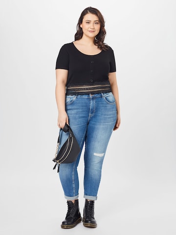 ABOUT YOU Curvy Shirt 'Carin' in Schwarz