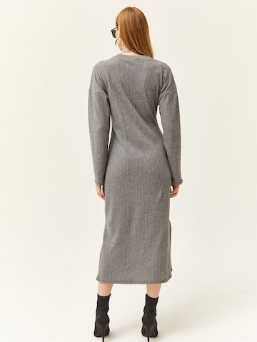 olalook Πλεκτό φόρεμα σε γκρι