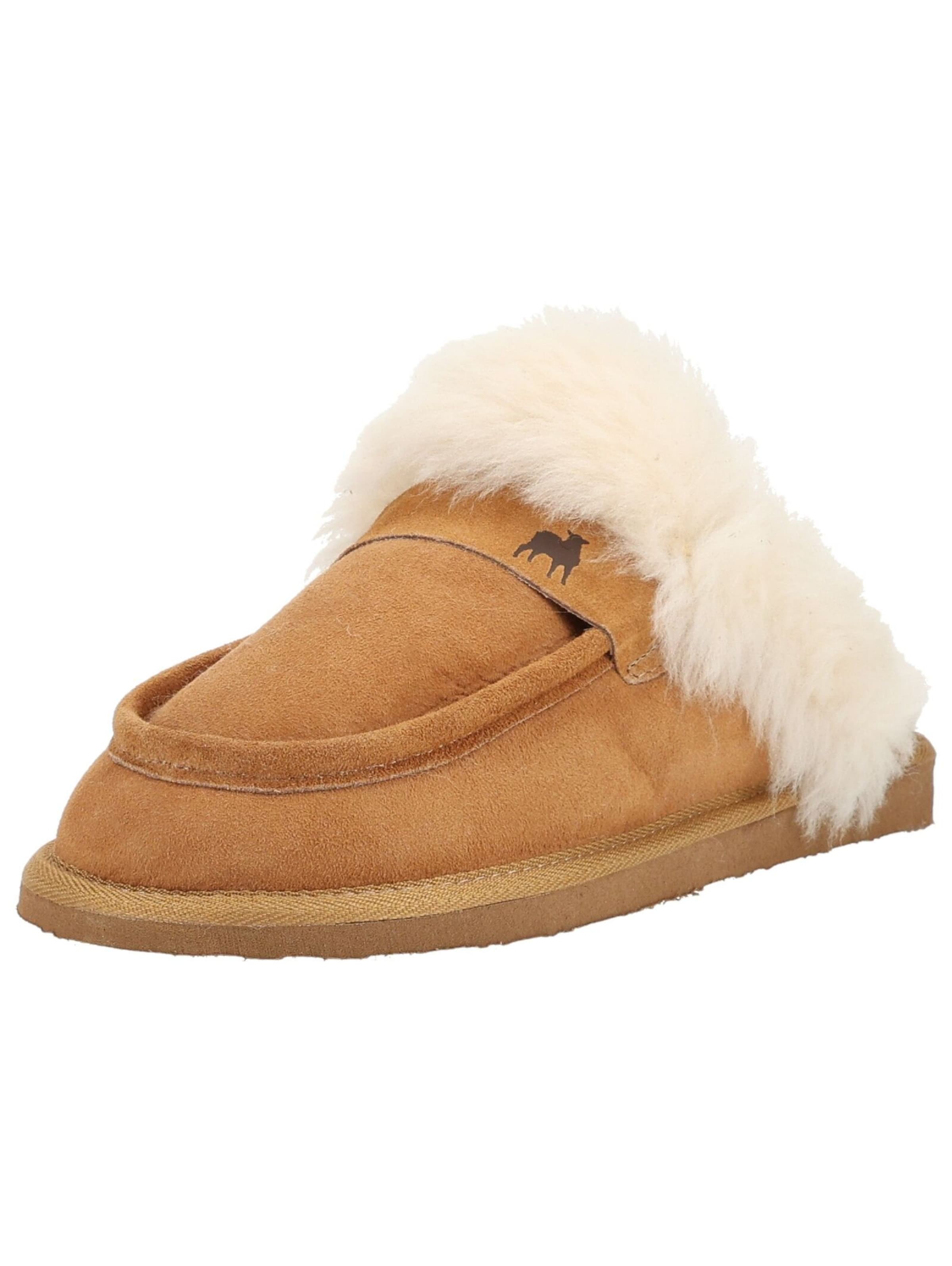 SHEPHERD Huisschoenen in Bruin: voorkant