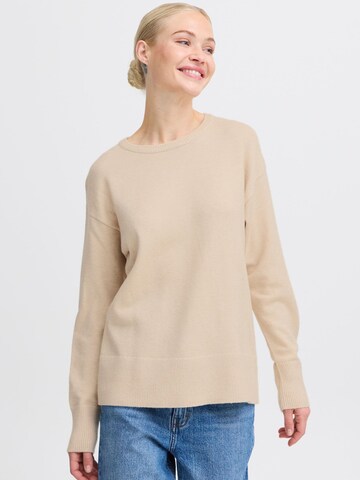 Pull-over 'Nonina' b.young en beige : devant