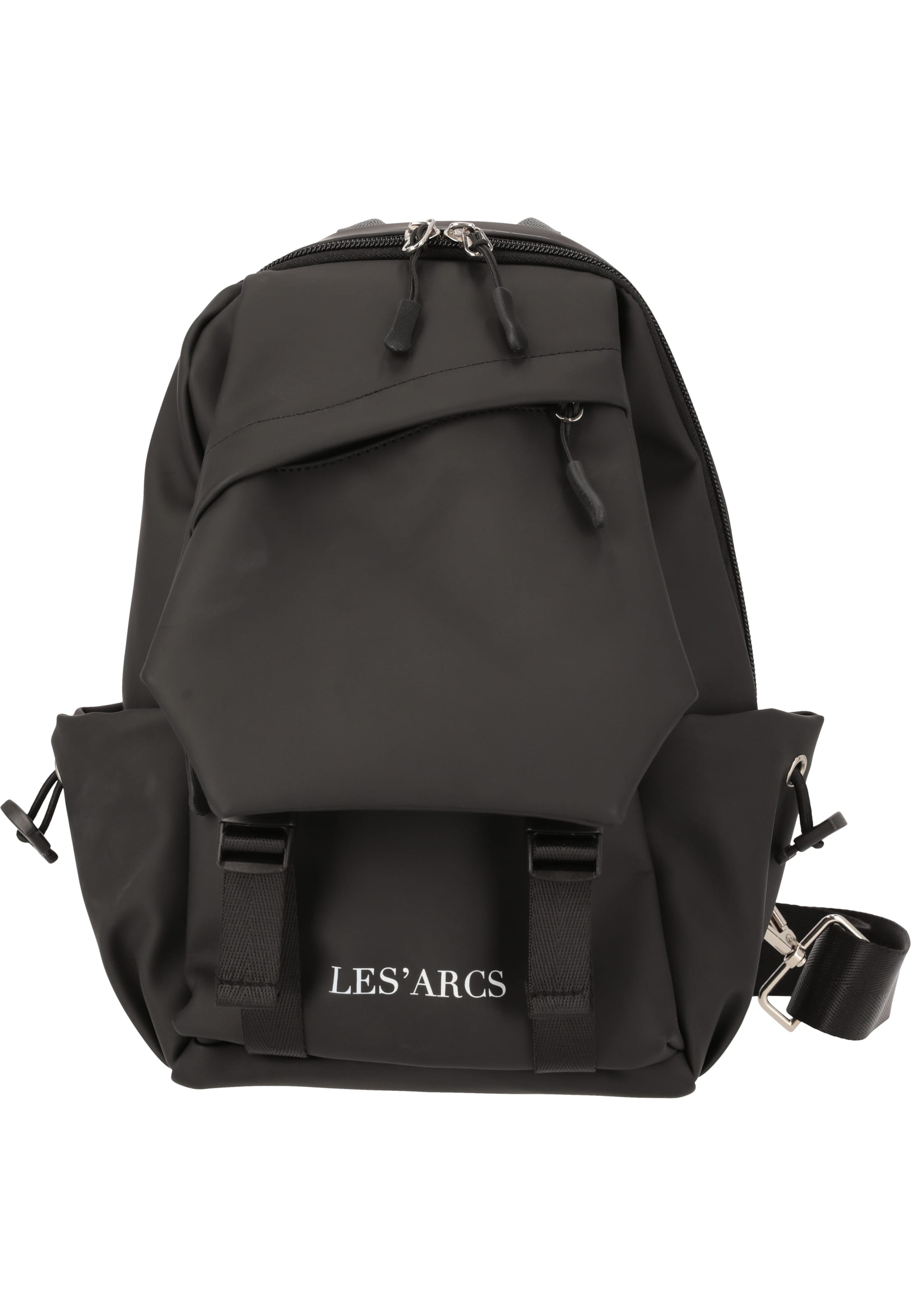 Les'Arcs Rucksack 'Tobis' in Schwarz: Vorderseite