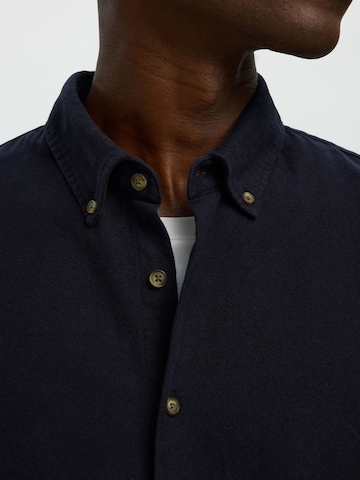 SELECTED - Ajuste regular Camisa en azul