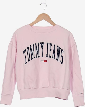 Tommy Jeans Sweatshirt & Zip-Up Hoodie in M in Pink: front