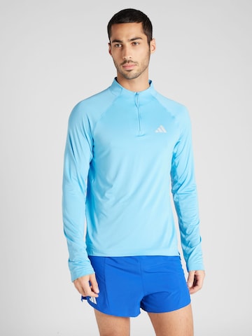 ADIDAS PERFORMANCE - Camiseta funcional en azul: frente