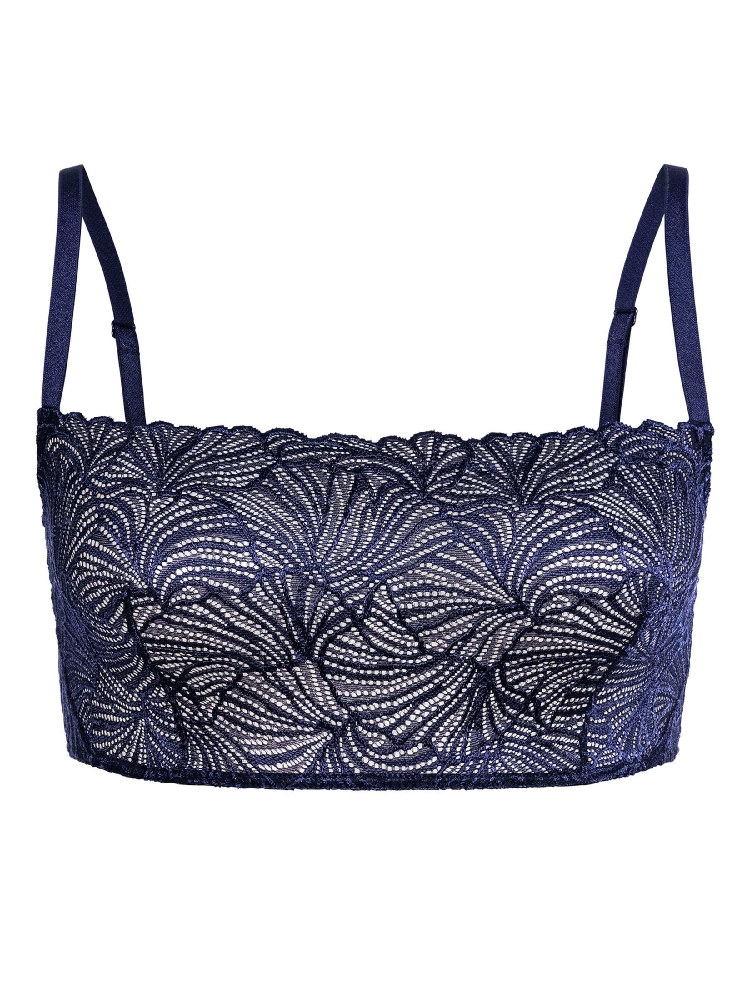 Bustier Soutien-gorge Erlich Textil en bleu : devant