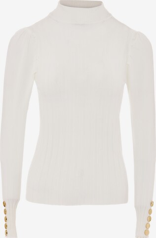 caspio Sweater in White: front