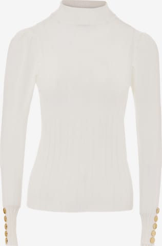 caspio Sweater in White: front