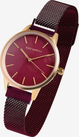 Just Watch Analog Watch 'Malva, 3 ATM' in Red: front