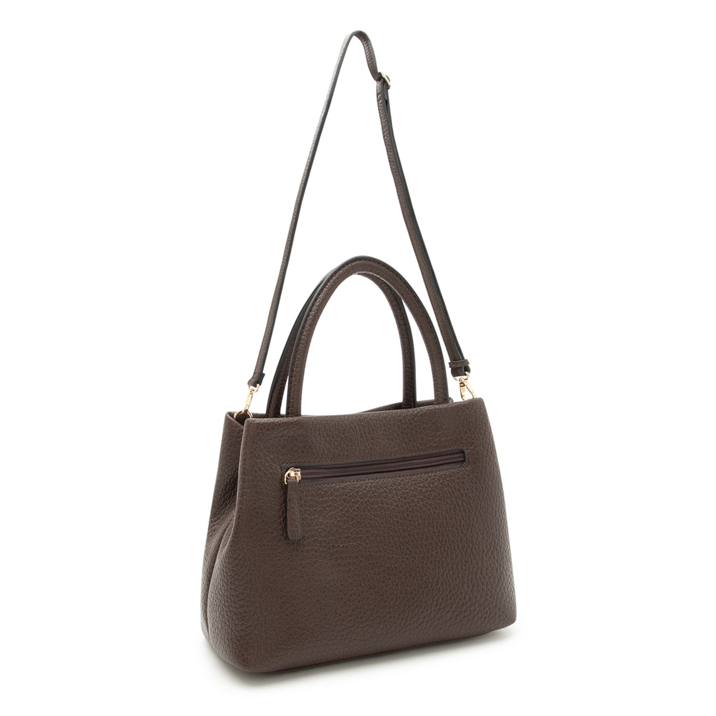 L.CREDI Schultertasche in Braun