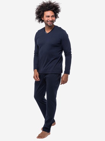 Mey Pyjama lang 'Aarhus'‌‌‌‌‌‌‌ in Blau