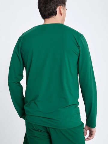 T-Shirt fonctionnel 'Crew Neck Long Sleeve Shirt' SPORTKIND en vert