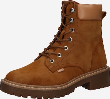 ONLY Lace-Up Ankle Boots 'Bold' in Brown: front