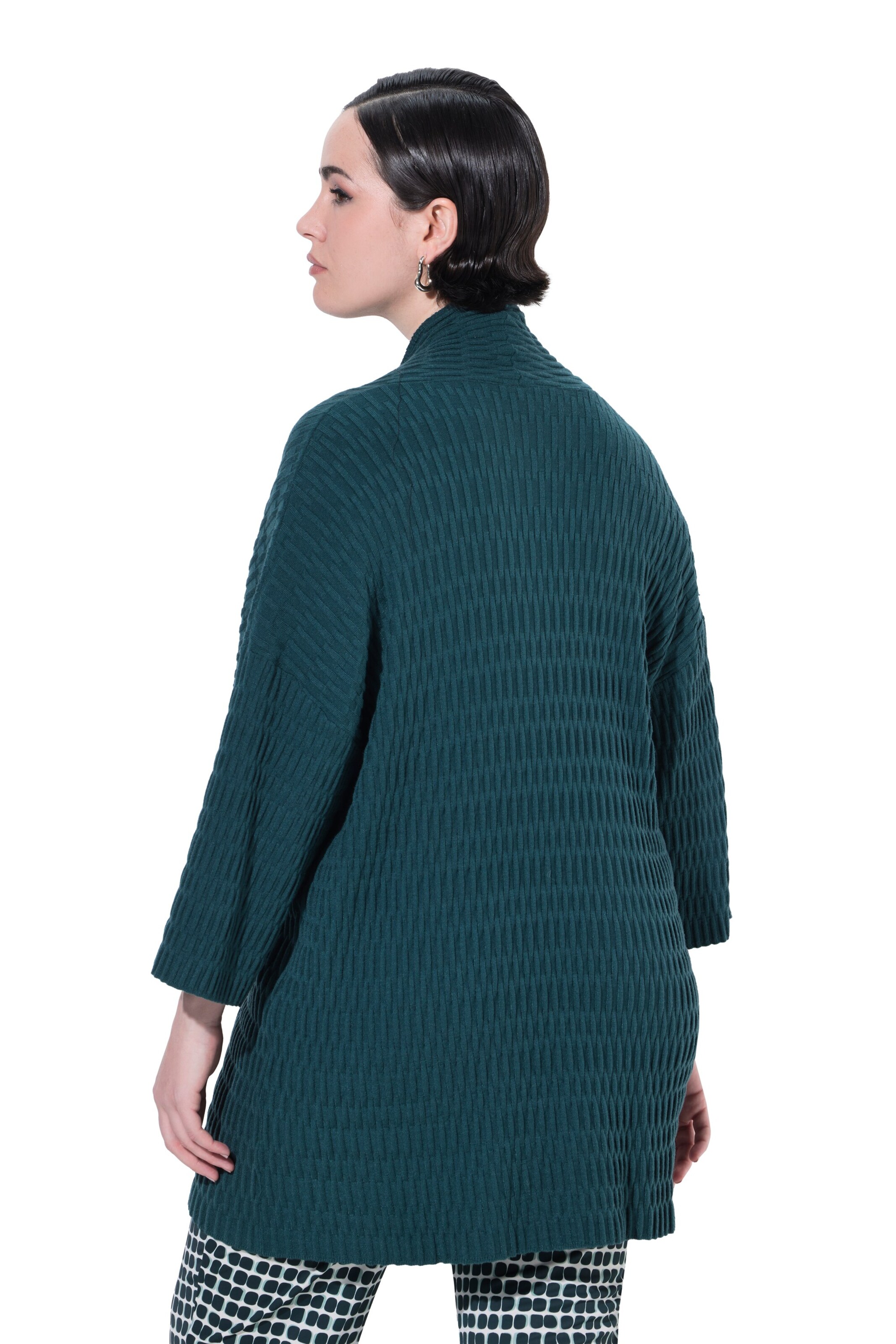 Ulla Popken Knit cardigan in Green