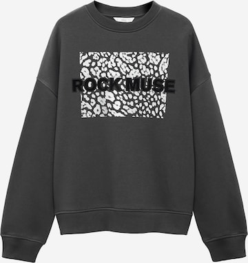 MANGO TEENSweater majica 'MUSE' - siva boja: prednji dio