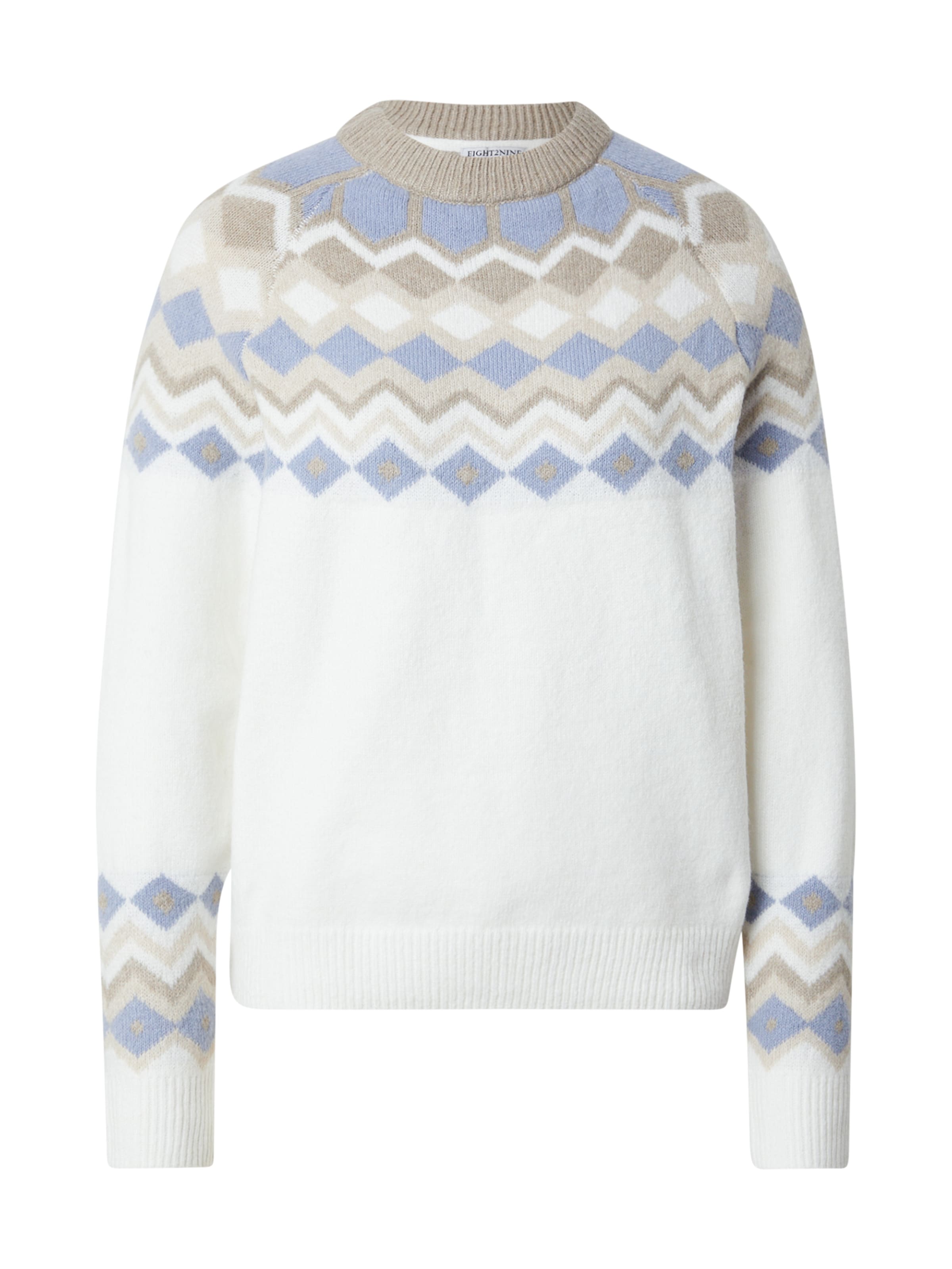Eight2Nine Sweater in White: front