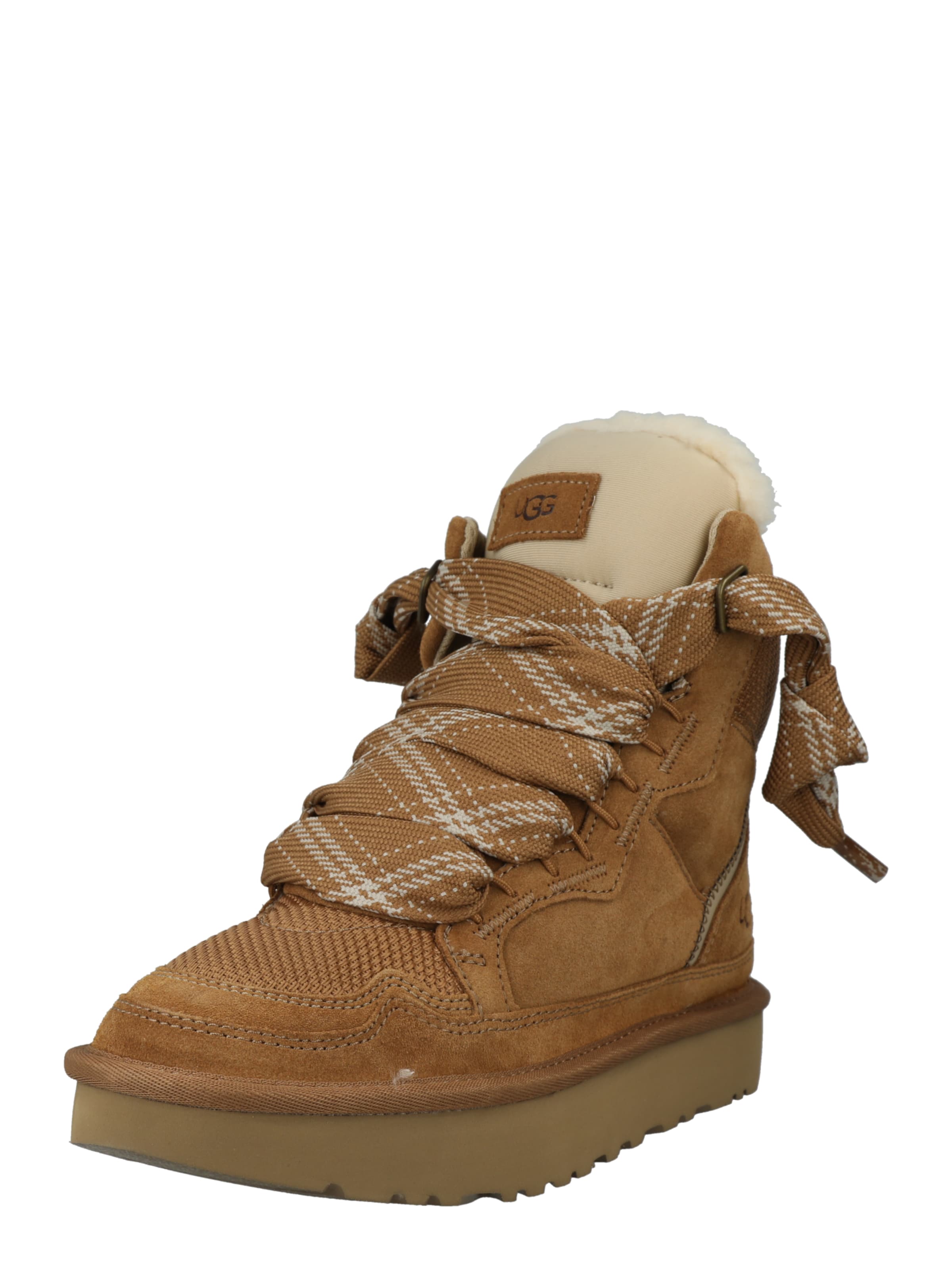 UGG Fűzős rövid szárú csizmák 'HIGHMEL' - barna: elől