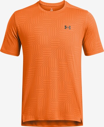 UNDER ARMOUR Performance Shirt 'Vent Geotessa' in Orange: front